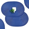 thumbnail image 1 of Hakochia 6-pack Washable Woven Vinyl Placemats Set, Non-Slip Heat-Resistant Oval Table Mats, 18x12 inches, Easy to Clean Everyday Meals, 1 of 11