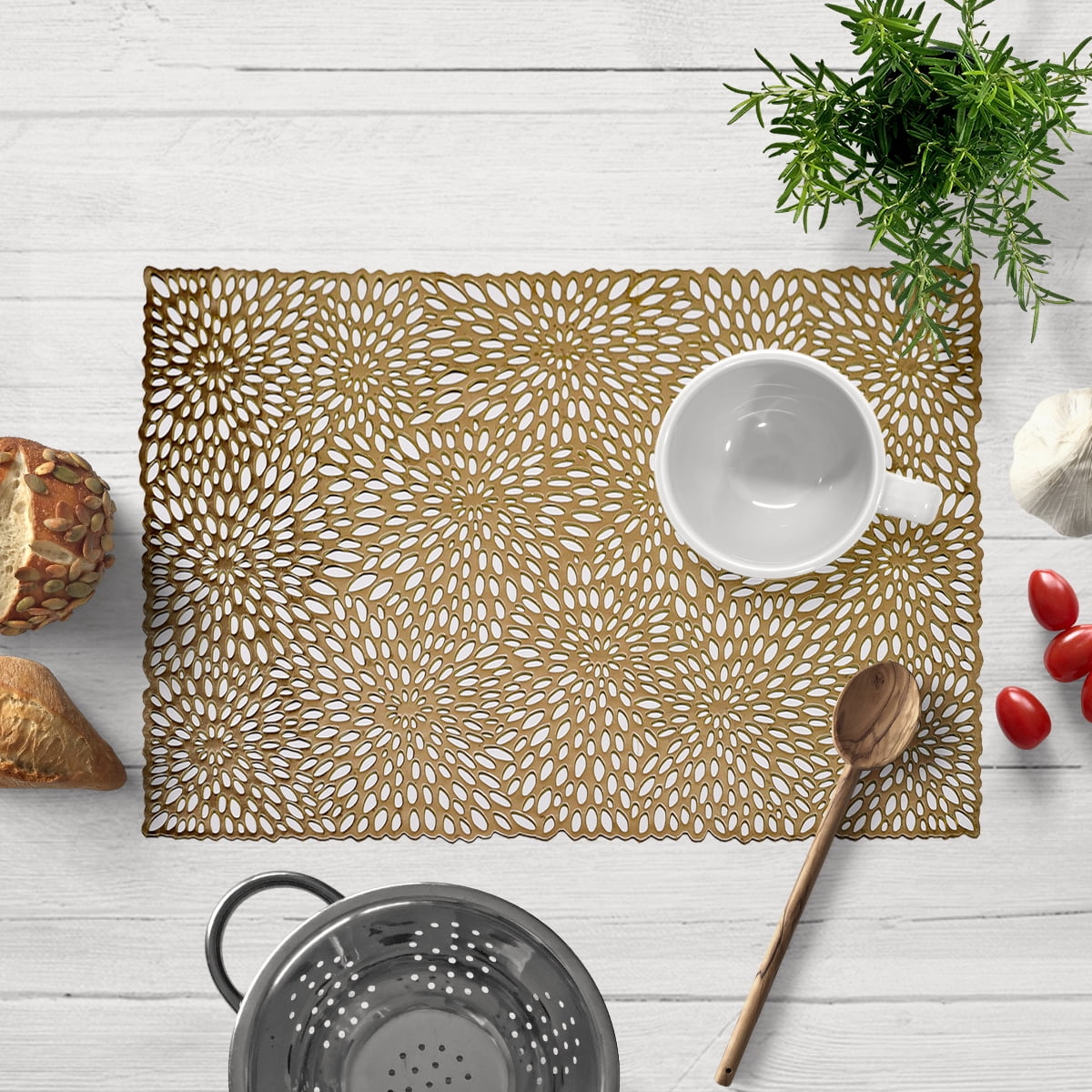 Placemats Set of 6 for Fall Autumn Thanksgiving Dining Coffee Table