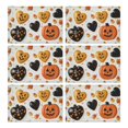 thumbnail image 1 of Placemats Set of 6 Halloween Evil Pumpkin Spooky Place Mat Washable Anti-Skid Table Mats for Halloween Dining Table Accessories 12x18in Seasonal Fall Holiday Table Mats, 1 of 3