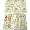 thumbnail image 1 of Placemats Set of 6 Washable,Yellow Lemons Natural Fruit Green Leaves Pattern Placemat for Dining Table Decorations, Heat-Proof Table Mats for Kitchen Dinner Banquet Summer Spring Watercolor, 1 of 6