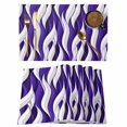 thumbnail image 1 of Placemats Set of 8, Purple White Moire Woven Placemat, Linen Place Mats for Kitchen/Dining Tables, Modern Abstract Art Elegant Washable Table Mats for Party, 1 of 8