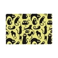 thumbnail image 1 of Placemats Set Of 4 / 6, Abstract Cute Cat Black Placemats For Dining Table Indoor/Outdoors Heat Resistant Washable Placemats 18" X 12", 1 of 8