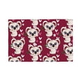 thumbnail image 1 of Placemats Set Of 4 / 6, Big Eyes Koala Burgundy Placemats For Dining Table Indoor/Outdoors Heat Resistant Washable Placemats 18" X 12", 1 of 1
