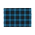 thumbnail image 1 of Placemats Set Of 4 / 6, Blue Black Plaid Placemats For Dining Table Indoor/Outdoors Heat Resistant Washable Placemats 18" X 12", 1 of 8