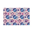thumbnail image 1 of Placemats Set Of 4 / 6, Blue Record Rock Skull Placemats For Dining Table Indoor/Outdoors Heat Resistant Washable Placemats 18" X 12", 1 of 8