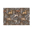 thumbnail image 1 of Placemats Set Of 4 / 6, Bohemian Deer Bear Rabbit Tree Placemats For Dining Table Indoor/Outdoors Heat Resistant Washable Placemats 18" X 12", 1 of 1
