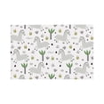 thumbnail image 1 of Placemats Set Of 4 / 6, Bohemian Funny Cute Horse White Placemats For Dining Table Indoor/Outdoors Heat Resistant Washable Placemats 18" X 12", 1 of 8