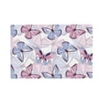 thumbnail image 1 of Placemats Set Of 4 / 6, Butterflies In Pastel Placemats For Dining Table Indoor/Outdoors Heat Resistant Washable Placemats 18" X 12", 1 of 8