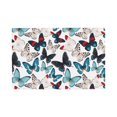 thumbnail image 1 of Placemats Set Of 4 / 6, Butterfly Print B Placemats For Dining Table Indoor/Outdoors Heat Resistant Washable Placemats 18" X 12", 1 of 8