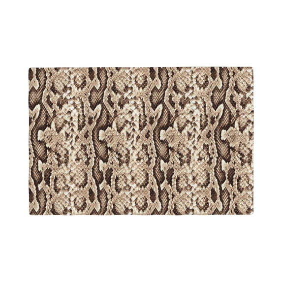 Placemats Set Of 4 / 6, Camouflage Print Snake Placemats For Dining Table Indoor/Outdoors Heat Resistant Washable Placemats 18" X 12"