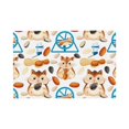 thumbnail image 1 of Placemats Set Of 4 / 6, Cartoon Cute Hamster Nut Peanut Placemats For Dining Table Indoor/Outdoors Heat Resistant Washable Placemats 18" X 12", 1 of 8