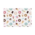 thumbnail image 1 of Placemats Set Of 4 / 6, Cartoon Donut Ice Cream Candy Placemats For Dining Table Indoor/Outdoors Heat Resistant Washable Placemats 18" X 12", 1 of 8