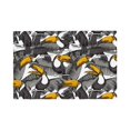 thumbnail image 1 of Placemats Set Of 4 / 6, Cartoon Funny Toucan Bird Plant Placemats For Dining Table Indoor/Outdoors Heat Resistant Washable Placemats 18" X 12", 1 of 8