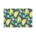 thumbnail image 1 of Placemats Set Of 4 / 6, Cartoon Lemon Flower Placemats For Dining Table Indoor/Outdoors Heat Resistant Washable Placemats 18" X 12", 1 of 8