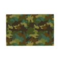 thumbnail image 1 of Placemats Set Of 4 / 6, Classic Green Camouflage Placemats For Dining Table Indoor/Outdoors Heat Resistant Washable Placemats 18" X 12", 1 of 8