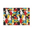 thumbnail image 1 of Placemats Set Of 4 / 6, Colorful Parrot Toucan Cockatoo Placemats For Dining Table Indoor/Outdoors Heat Resistant Washable Placemats 18" X 12", 1 of 8