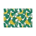 thumbnail image 1 of Placemats Set Of 4 / 6, Cute Banana Pine Green Leaves Placemats For Dining Table Indoor/Outdoors Heat Resistant Washable Placemats 18" X 12", 1 of 8