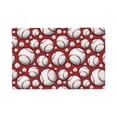 thumbnail image 1 of Placemats Set Of 4 / 6, Cute Baseball B Placemats For Dining Table Indoor/Outdoors Heat Resistant Washable Placemats 18" X 12", 1 of 8