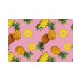 thumbnail image 1 of Placemats Set Of 4 / 6, Cute Pineapple Fragrant Placemats For Dining Table Indoor/Outdoors Heat Resistant Washable Placemats 18" X 12", 1 of 8