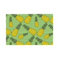 thumbnail image 1 of Placemats Set Of 4 / 6, Cute Pineapple Green Stripe Placemats For Dining Table Indoor/Outdoors Heat Resistant Washable Placemats 18" X 12", 1 of 8