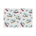thumbnail image 1 of Placemats Set Of 4 / 6, Cute Surfing Shark Placemats For Dining Table Indoor/Outdoors Heat Resistant Washable Placemats 18" X 12", 1 of 8