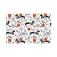 thumbnail image 1 of Placemats Set Of 4 / 6, Dachshund Dog Puppy Pumpkin Placemats For Dining Table Indoor/Outdoors Heat Resistant Washable Placemats 18" X 12", 1 of 8