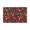 thumbnail image 1 of Placemats Set Of 4 / 6, Dinosaur Christmas Placemats For Dining Table Indoor/Outdoors Heat Resistant Washable Placemats 18" X 12", 1 of 8