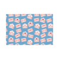 thumbnail image 1 of Placemats Set Of 4 / 6, Envelope Pattern Pink Placemats For Dining Table Indoor/Outdoors Heat Resistant Washable Placemats 18" X 12", 1 of 1