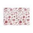 thumbnail image 1 of Placemats Set Of 4 / 6, Flower Leaves E Placemats For Dining Table Indoor/Outdoors Heat Resistant Washable Placemats 18" X 12", 1 of 8