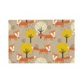 thumbnail image 1 of Placemats Set Of 4 / 6, Forest Fox Placemats For Dining Table Indoor/Outdoors Heat Resistant Washable Placemats 18" X 12", 1 of 8