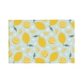 thumbnail image 1 of Placemats Set Of 4 / 6, Funny Lemon Flower Leaves Placemats For Dining Table Indoor/Outdoors Heat Resistant Washable Placemats 18" X 12", 1 of 8