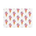 thumbnail image 1 of Placemats Set Of 4 / 6, Funny Pink Ice Cream Print Placemats For Dining Table Indoor/Outdoors Heat Resistant Washable Placemats 18" X 12", 1 of 8