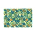 thumbnail image 1 of Placemats Set Of 4 / 6, Gear Blue Green Placemats For Dining Table Indoor/Outdoors Heat Resistant Washable Placemats 18" X 12", 1 of 8