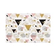 thumbnail image 1 of Placemats Set Of 4 / 6, Geometric Triangle Placemats For Dining Table Indoor/Outdoors Heat Resistant Washable Placemats 18" X 12", 1 of 8