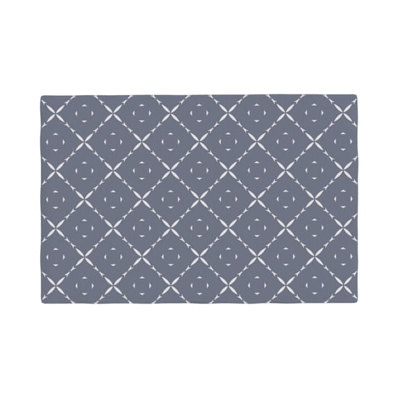 Placemats Set Of 4 / 6, Gray Geometric Pattern Placemats For Dining Table Indoor/Outdoors Heat Resistant Washable Placemats 18" X 12"