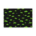 thumbnail image 1 of Placemats Set Of 4 / 6, Green Eye Pattern Placemats For Dining Table Indoor/Outdoors Heat Resistant Washable Placemats 18" X 12", 1 of 8