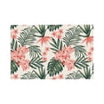 thumbnail image 1 of Placemats Set Of 4 / 6, Lilies Flowers Pine Green Leaves Placemats For Dining Table Indoor/Outdoors Heat Resistant Washable Placemats 18" X 12", 1 of 7