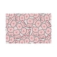 thumbnail image 1 of Placemats Set Of 4 / 6, Minimalist Cute Pink Pig Placemats For Dining Table Indoor/Outdoors Heat Resistant Washable Placemats 18" X 12", 1 of 8