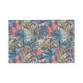 thumbnail image 1 of Placemats Set Of 4 / 6, Painted Palm Leaf Parrot Placemats For Dining Table Indoor/Outdoors Heat Resistant Washable Placemats 18" X 12", 1 of 8