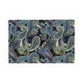 thumbnail image 1 of Placemats Set Of 4 / 6, Paisley Pattern No.9067 Placemats For Dining Table Indoor/Outdoors Heat Resistant Washable Placemats 18" X 12", 1 of 8