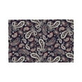 thumbnail image 1 of Placemats Set Of 4 / 6, Paisley Pattern No.9069 Placemats For Dining Table Indoor/Outdoors Heat Resistant Washable Placemats 18" X 12", 1 of 8