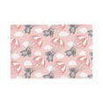 thumbnail image 1 of Placemats Set Of 4 / 6, Pink Parachute Gray Koala Placemats For Dining Table Indoor/Outdoors Heat Resistant Washable Placemats 18" X 12", 1 of 8