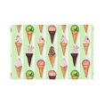 thumbnail image 1 of Placemats Set Of 4 / 6, Summer Ice Cream Green Placemats For Dining Table Indoor/Outdoors Heat Resistant Washable Placemats 18" X 12", 1 of 8