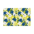 thumbnail image 1 of Placemats Set Of 4 / 6, White Blue Lilies Flowers Placemats For Dining Table Indoor/Outdoors Heat Resistant Washable Placemats 18" X 12", 1 of 8