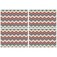 thumbnail image 1 of Placemats Set Of 4 Linen Durable Table Place Mats Colorful Wave Stripe Dinner Mats for Party Kitchen Dining Decoration, 1 of 7
