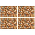 thumbnail image 1 of Placemats Set Of 4 Linen Non Slip Table Place Mats Welcome Fall Maple Leaf Pumpkins Dinner Mats for Party Kitchen Dining Decoration, 1 of 7