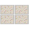 thumbnail image 1 of Placemats Set Of 4 Linen Non Slip Table Placemats Hello Summer Multi Fruits Place Mats for Party Kitchen Dining Decoration, 1 of 7