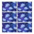 thumbnail image 1 of Placemats Set Of 6 Linen Non Slip Table Place Mats Star Sky Romantic Place Mats for Outdoor Tables Desk Kitchen, 1 of 2