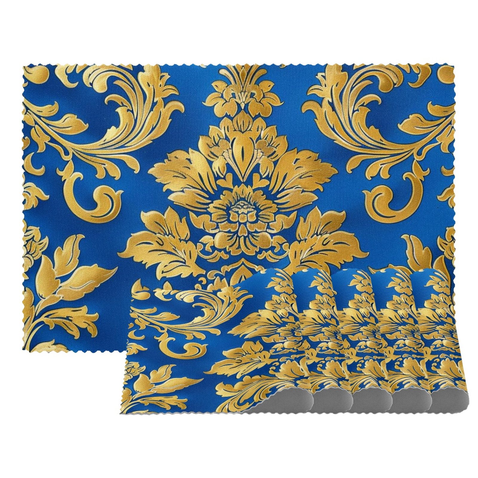 Placemats Set of 1,Non Slip Washable Table Placemats,Ethnic Style