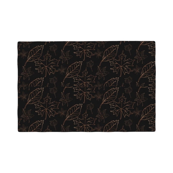 Placemats Set of 4 / 6, Autumn Leaves1 Placemats for Dining Table Indoor/Outdoors Heat Resistant Washable Placemats 18" x 12"